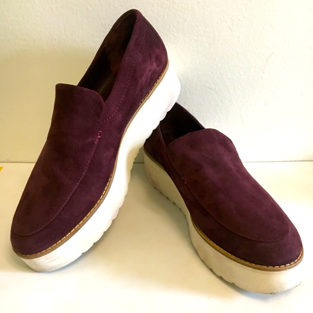 Vince Suede Platform Loafers